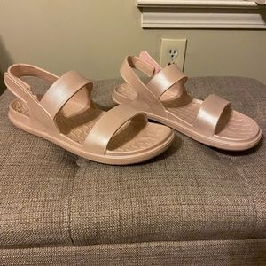 Blush colored sandals